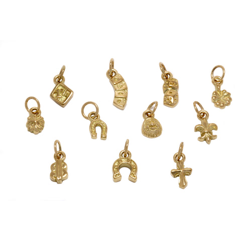 18k Gold Small Part Charms