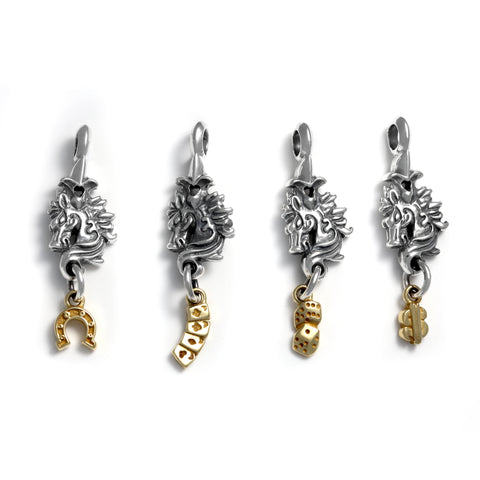 Horse Charm with 18k Mini Charm