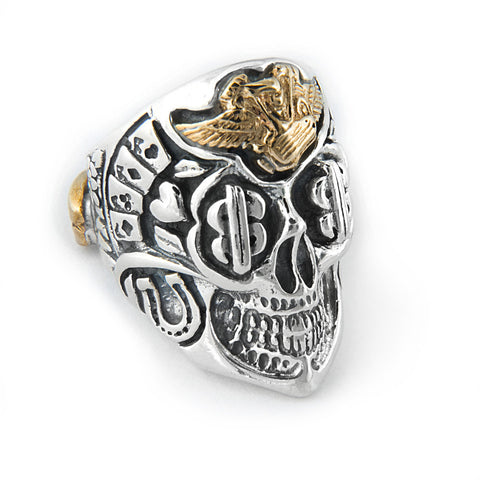 Jeff Decker-Designed Skull with Motor Ring