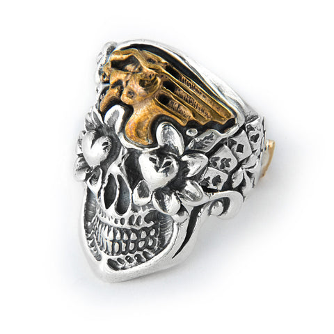 Jeff Decker-Designed Skull with Screaming Skull Ring