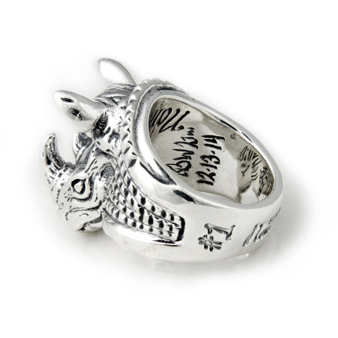 30th Anniversary Bill Wall Rhino Ring - Bill Wall Leather Inc.