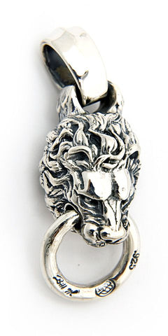Lion with Mouth Ring Pendant