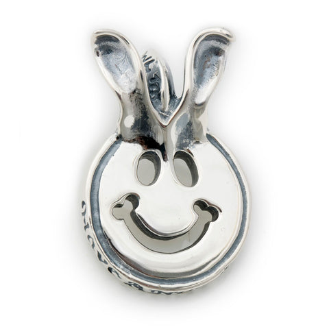 Happy Face Charm with Bunny Ears