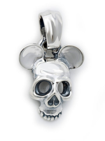 Skull Ghost Mask w/Ears Pendant