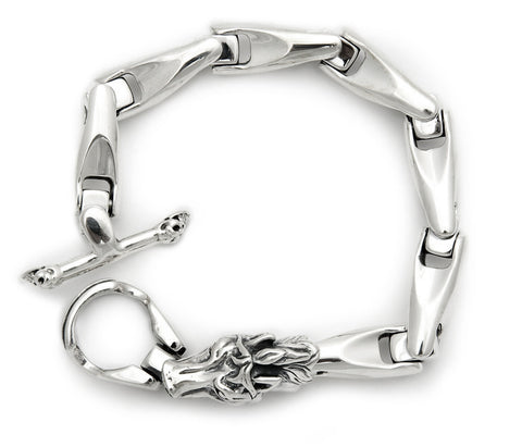 Smooth U-Joint Bracelet with Horse Head