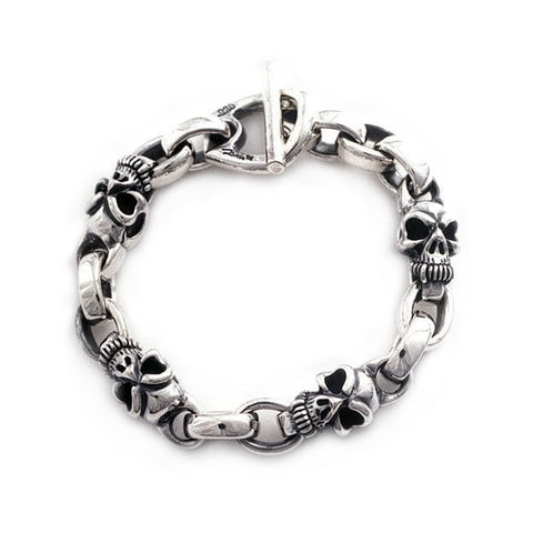 Half Skull Chain Bracelet