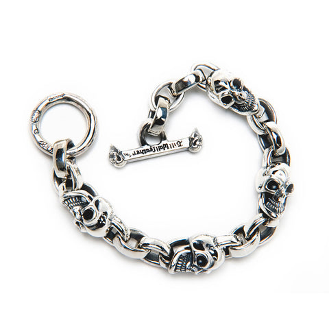 Half Skull Wallet Chain - Bill Wall Leather Inc.