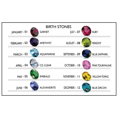 BWL Button Charm with Stones