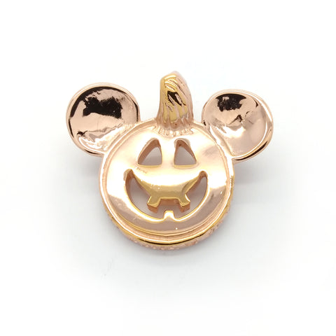 Happy Face Charm -Pumpkin w/Ears 18k Gold Plated