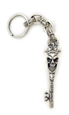Good Luck Skull Key with Immortal Cross Link Key Chain