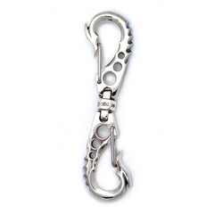 Fish Hook Clip with Horse Head U-Joint Link Key Chain - Bill Wall Leather  Inc.