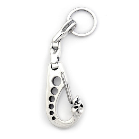Fish Hook Clip with Graffiti U-Joint Link and XL Alligator Key Chain 1 -  Bill Wall Leather Inc.