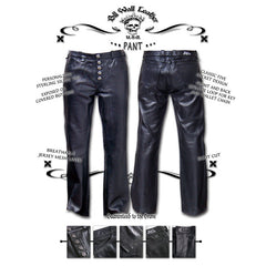 Boot-Cut Leather Pants - Bill Wall Leather Inc.
