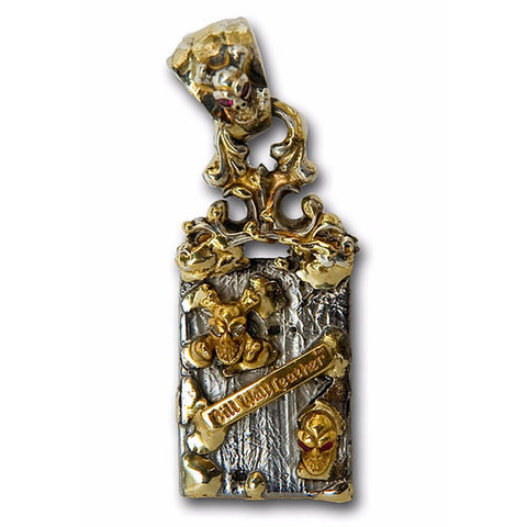 Custom Order Meteorite with Gold Parts Pendant (Deposit)