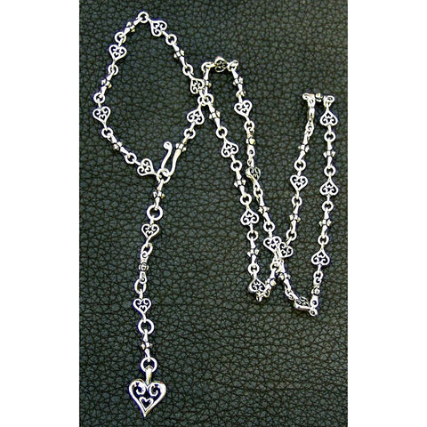 Small Cross Heart Necklace
