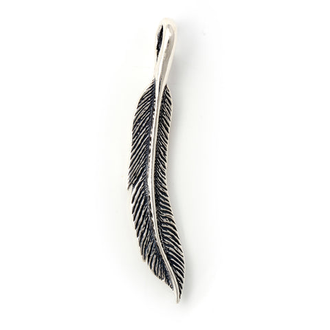 Vintage Feather Pendant (large)