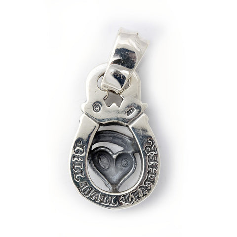 Horseshoe Pendant "HEART with Banner" Top - Large