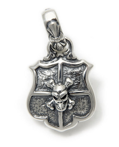 Shield with Skull and Crossbones Pendant