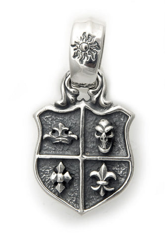Large Shield with Charms Pendant