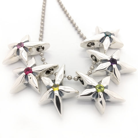 Shooting Star Pendant with Stones