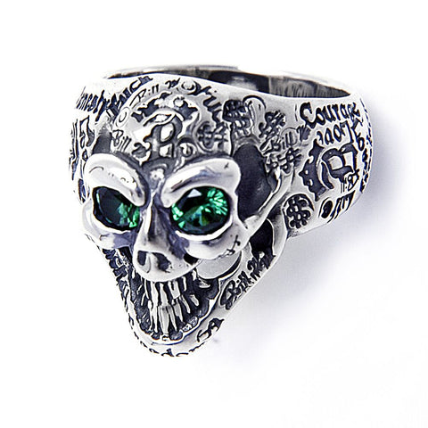 Graffiti Small G.L.S. Ring w/stones