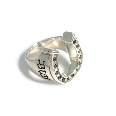 Horseshoe Ring with Stones (Custom)