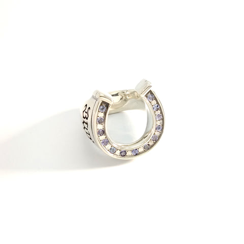 Horseshoe Ring with Stones (Custom)