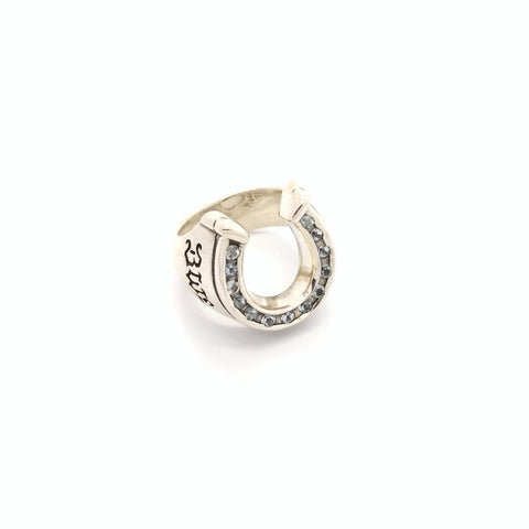 Medium Horseshoe Ring with Stones (Custom)