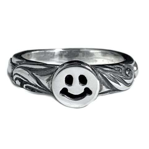 4mm Special Edition Band with Tiny Happy Face