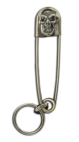 Crown Safety Pin Key Chain