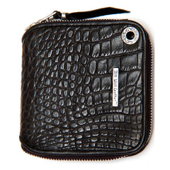 Square Zipper Wallet in Alligator - Bill Wall Leather Inc.