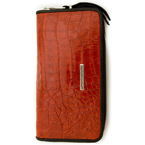 Zipper Wallet in Colored Alligator Leather (US$)