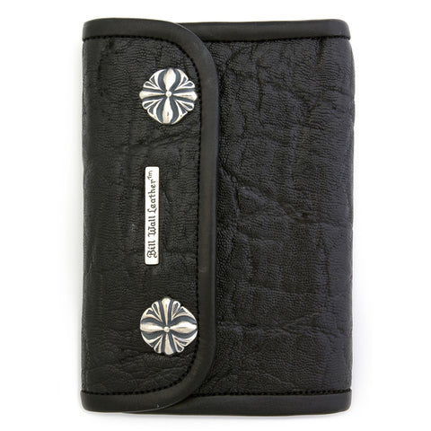 Medium Wallet for Large Currency in Elephant Leather