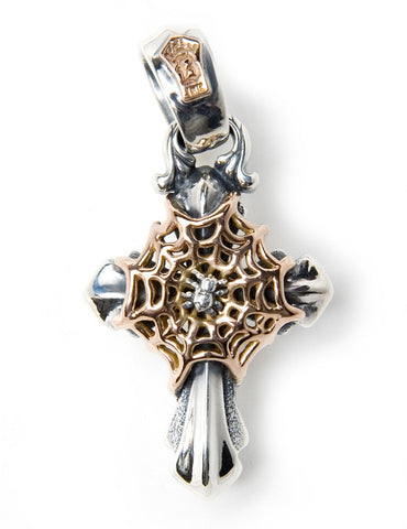 2005 Cross with 18k Web and Silver Spider