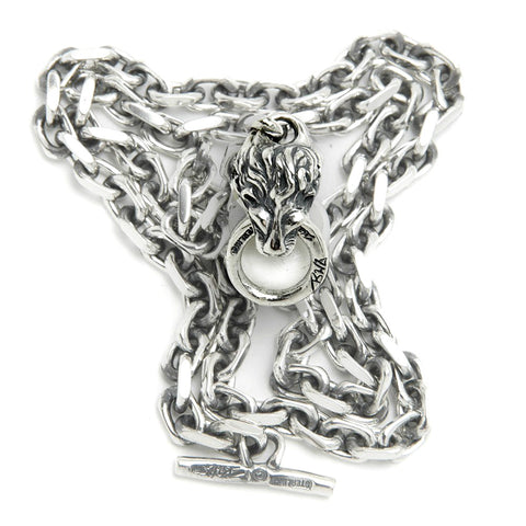 Square Chain with Animal Head Necklace