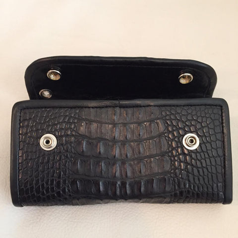 Hornback Gator Large Currency Wallet - Bill Wall Leather Inc.