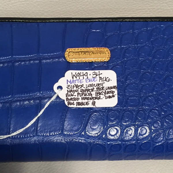 Weaver Leather Zippered Wallet Template Set - Make Your Own Biker-Style Leather Wallet (Blue)