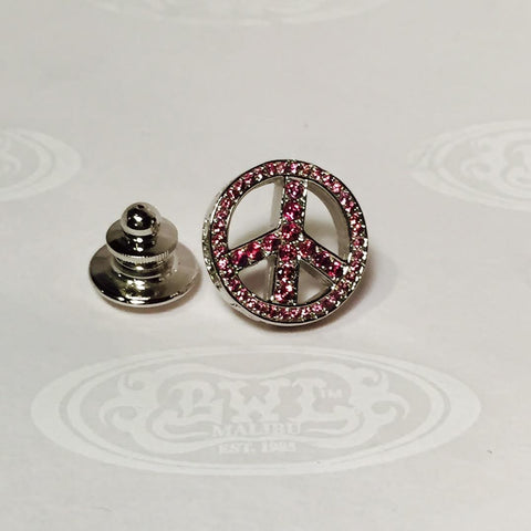 Peace sign pin with stones