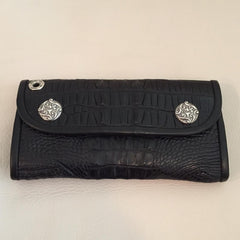 Hornback Gator TAIL Large Currency Wallet - Bill Wall Leather Inc.