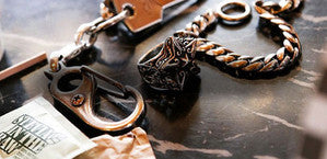 Cherry Blossom Key Chain - Bill Wall Leather Inc.